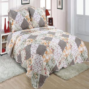 Patchwork Printed Chintz Bedspread