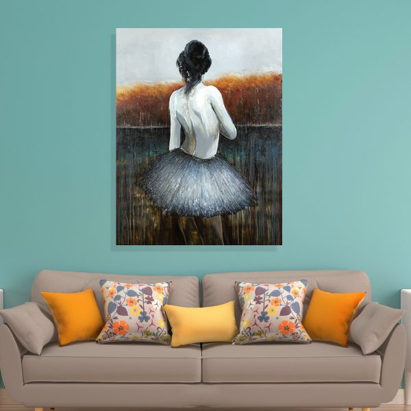 Women Gazing Wall Painting Metal