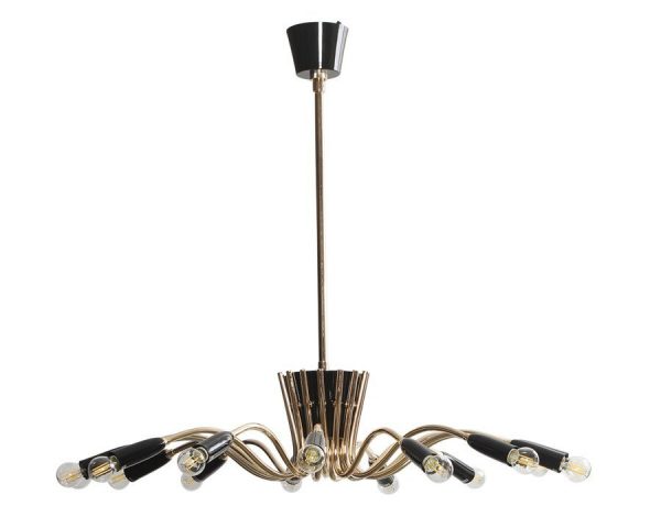 Contemporary Chandelier Black