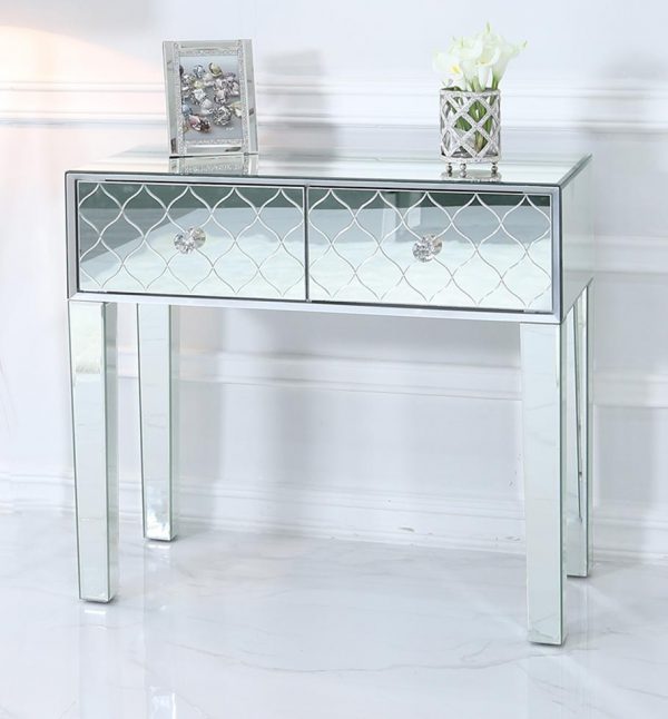 Moroccan Pattern Mirrored Dressing Table