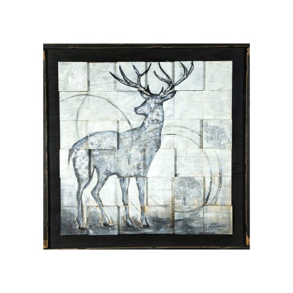 Deer 3d Wood Painting