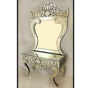 Venetian Decorative Mirror With Console Table