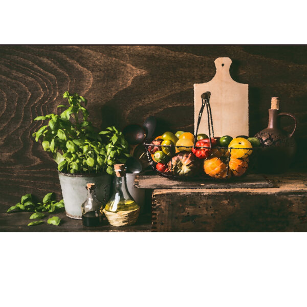 Fruit Basket Canvas Art for Dining Room