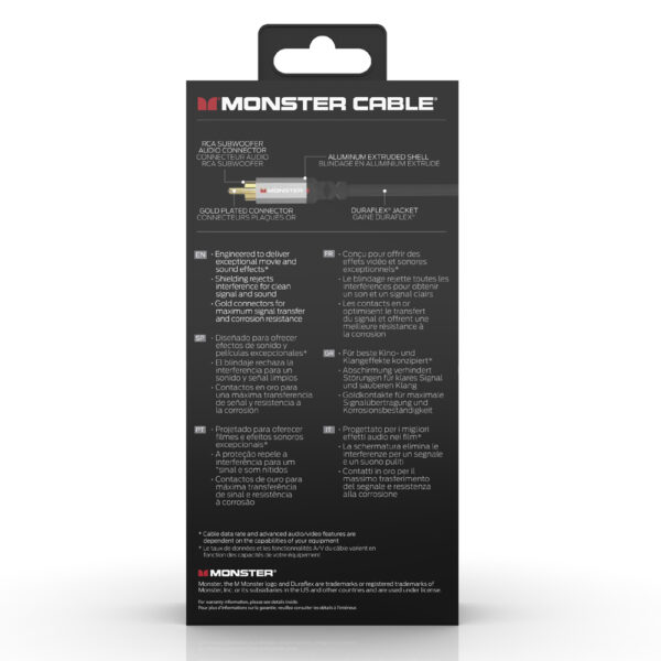 Monster Essential Digital Subwoofer Cable